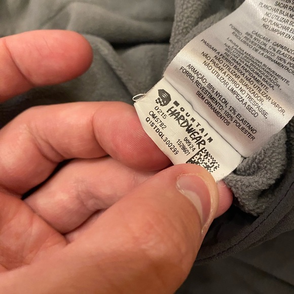 Mountain Hardwear Yumalino Fleece Lined Outdoor Pants Men’s Sz 36 X 32 Gray EUC - Picture 8 of 12